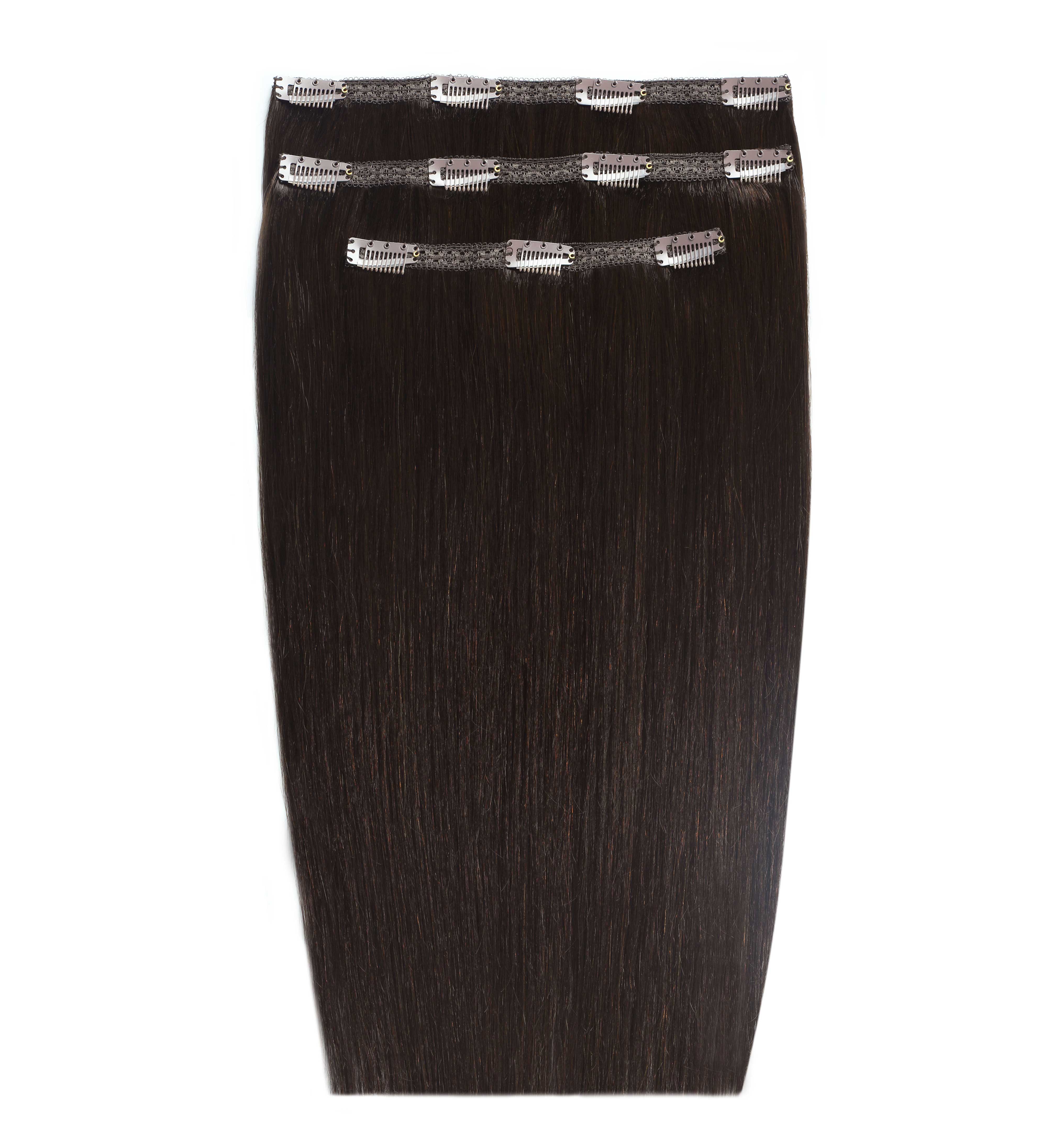 Beauty Works - Deluxe Clip-in 16" (#1B - Ebony)